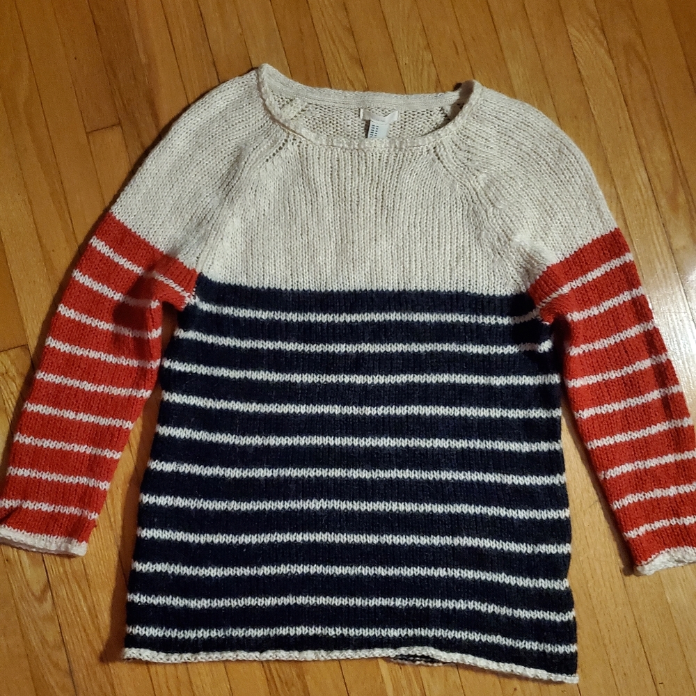 Love Her red, white and blue sweater